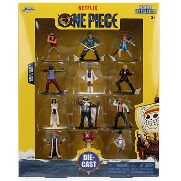 Jada Toys Netflix One Piece Diecast Nano MetalFigs - Series 1, 12 pk