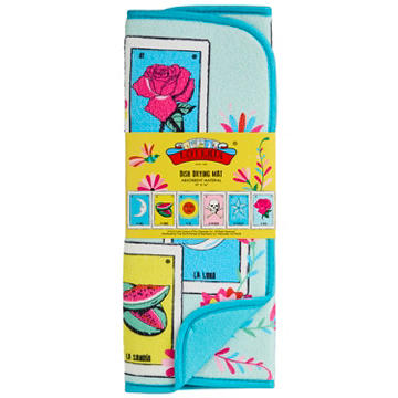 Loteria Don Clemente Dish Drying Mat, 19" x 16"