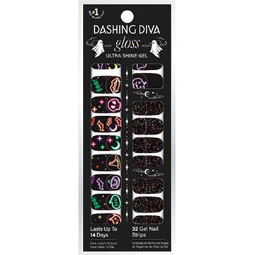 Dashing Diva Halloween Gel Nail Polish Strips - Glow Party