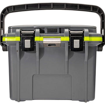 Pelican Cooler - Dark Grey & Green, 14 qt