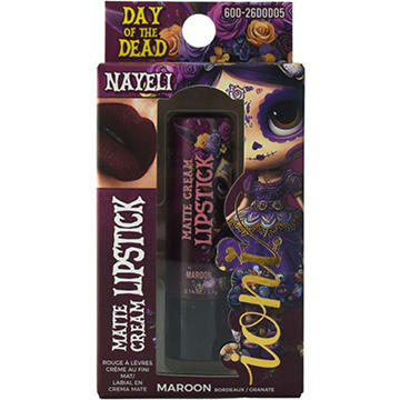 Ioni Day of the Dead Matte Cream Lipstick - Maroon