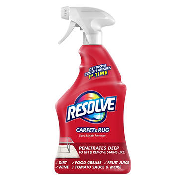Resolve Triple Oxi Advanced, Spot and Stain Remover, Pet Stain and Odor Remover Carpet Cleaner Spray