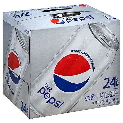 Pepsi Diet Cola 24 pk Cans - Shop Soda at H-E-B