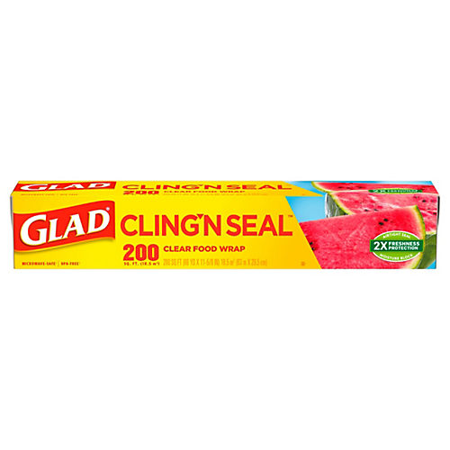 Glad Cling 'N Seal Clear Plastic Wrap - Shop Foil & Plastic Wrap at H-E-B