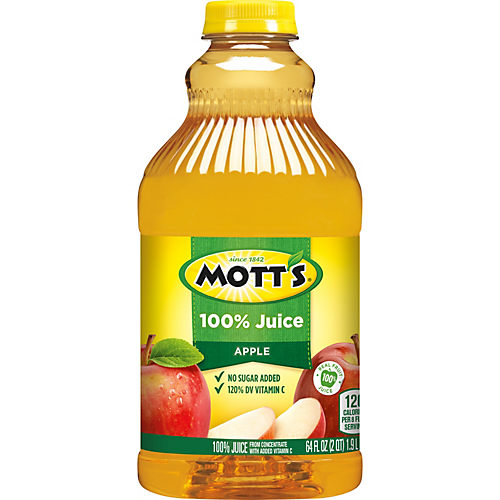Mott's 100% Apple Juice 8 oz Bottles - Shop Juice at H-E-B