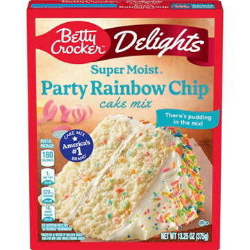 Betty Crocker Super Moist Party Rainbow Chip Cake Mix
