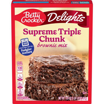 Betty Crocker Supreme Triple Chunk Brownie Mix