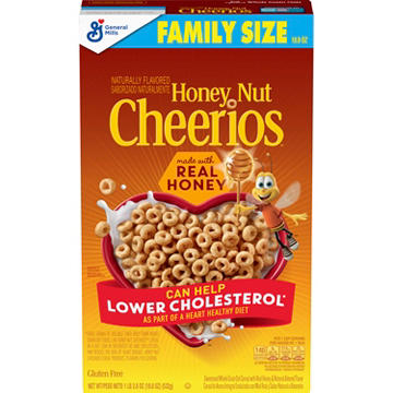 General Mills Honey Nut Cheerios Cereal - Family Size