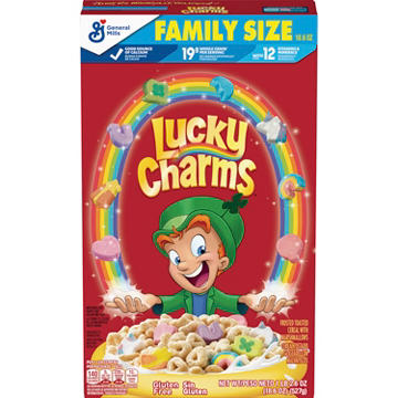 General Mills Lucky Charms Cereal - Family Size