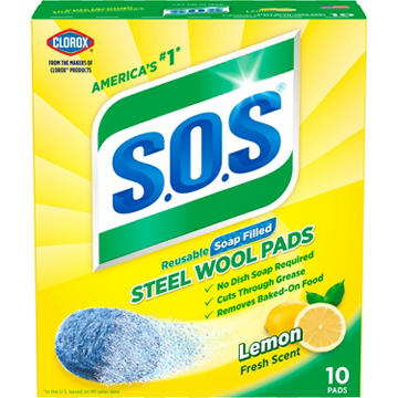 S.O.S Steel Wool Soap Pads - Lemon Fresh