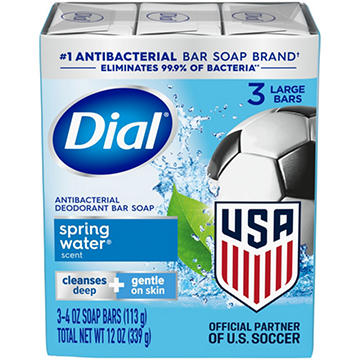 Dial Antibacterial Refresh & Renew Bar Soap - Spring Water