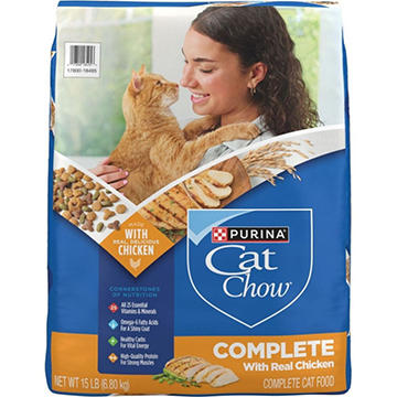 Cat Chow Purina Complete High Protein Dry Cat Food - Real Chicken