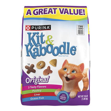 Kit & Kaboodle Purina Dry Cat Food - Original Poultry, Liver and Ocean Fish Flavors