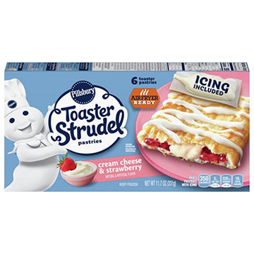 Pillsbury Toaster Strudel Frozen Pastries - Cream Cheese & Strawberry