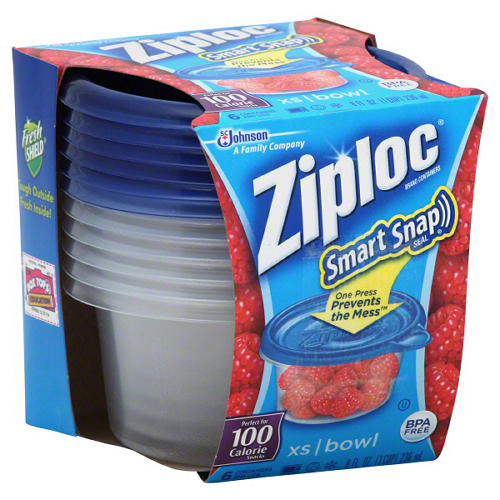 Ziploc Smart Snap Extra Small Bowl Containers and Lids
