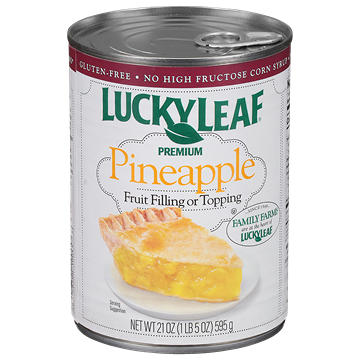 Lucky Leaf Premium Pineapple Pie Fruit Filling & Topping