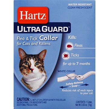 Hartz Ultra Guard White Fresh Scent Flea & Tick Collar For Cats & Kittens