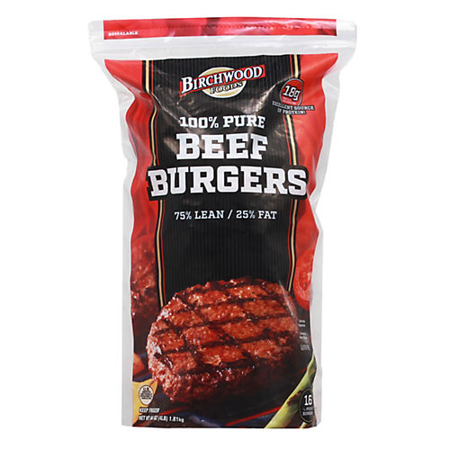 Great Value Beef Burgers 85 Lean 15 Fat 12 Count Lbs Frozen Ph