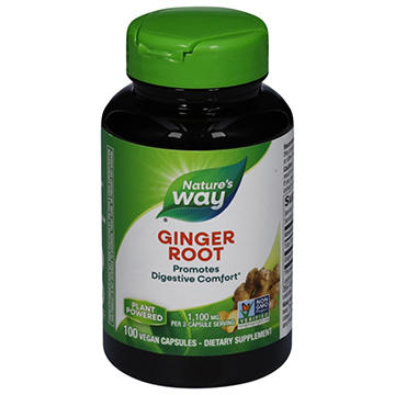 Nature's Way Ginger Root Vegan Capsules