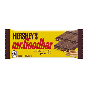 Hershey's Mr. Goodbar Chocolate with Peanuts Candy Bar