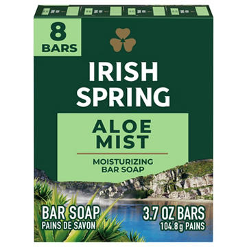 Irish Spring Deodorant Bar Soap for Men - Aloe Mist