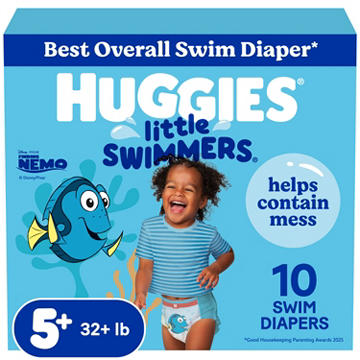 Huggies Little Swimmers Disposable Swim Diapers - Size 5-6 (32+ lbs)