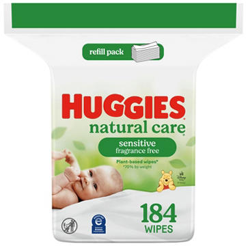 Huggies Natural Care Sensitive Baby Wipes - Unscented
