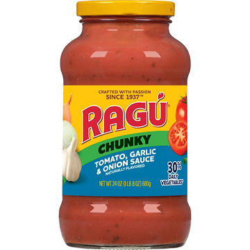 Ragu Chunky Tomato, Garlic and Onion Pasta Sauce