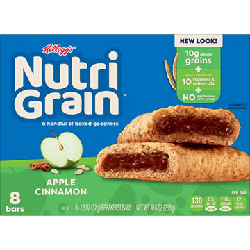 Nutri-Grain Apple Cinnamon Soft Baked Breakfast Bars, 10.4 oz