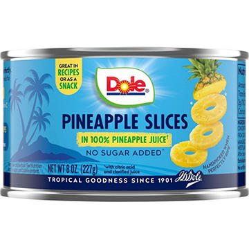 Dole Pineapple Slices in 100% Pineapple Juice