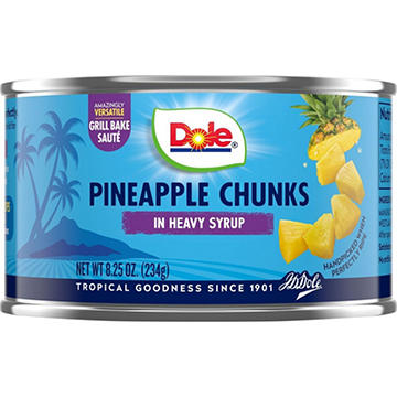 Dole Pineapple Chunks In Heavy Syrup