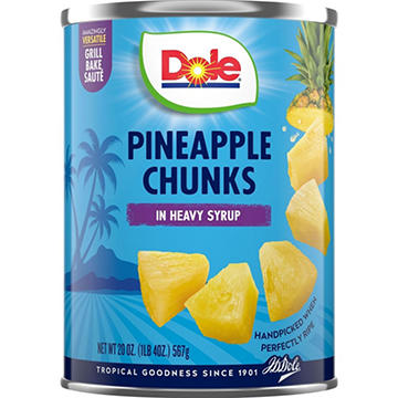 Dole Pineapple Chunks in Heavy Syrup