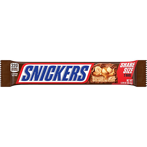 snickers candy bar calorie count