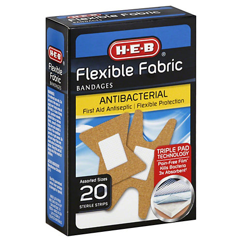 H-E-B Flexible Fabric Knuckle And Fingertip Assorted Sizes Bandages - Shop  Bandages & Gauze at H-E-B