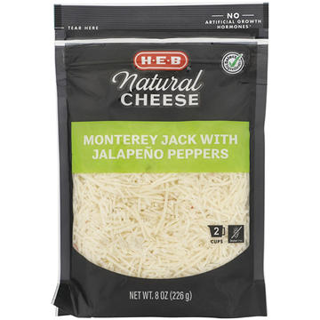 H-E-B Jalapeno Monterey Jack Shredded Cheese