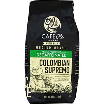 CAFE Olé by H-E-B Whole Bean Medium Roast Decaf Columbian Supremo Coffee