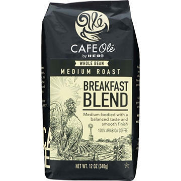 CAFE Olé by H-E-B Whole Bean Medium Roast Breakfast Blend Coffee
