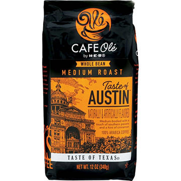CAFE Olé by H-E-B Taste of Austin Medium Roast Whole Bean Coffee