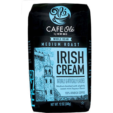 CAFE Olé by H-E-B Whole Bean Medium Roast Irish Cream Coffee