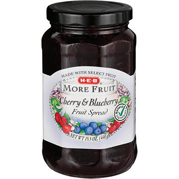 H-E-B More Fruit Cherry & Blueberry Fruit Spread