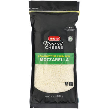H-E-B Low Moisture Part-Skim Mozzarella Shredded Cheese