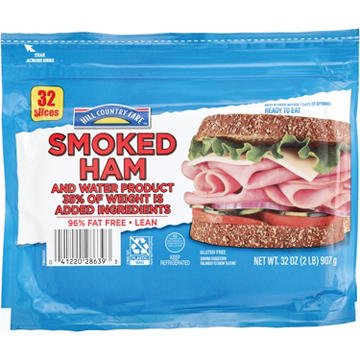 Hill Country Fare Smoked Ham Lunch Meat - Value Pack