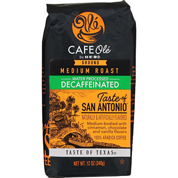 CAFE Olé by H-E-B Decaf Taste of San Antonio Medium Roast Ground Coffee