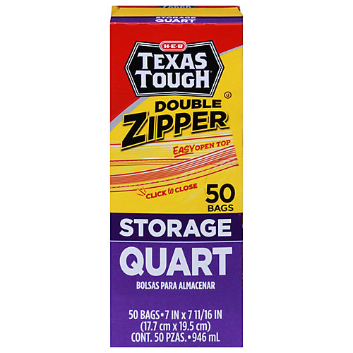 Texas Tough Storage Bag Variety 370 Bags Double Zipper Bags All in One Box  Variety Food Bags Gallon Quart Sandwich Snack Size Combination