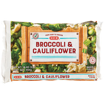 H-E-B Frozen Broccoli & Cauliflower