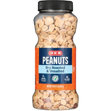 H-E-B Unsalted Dry Roasted Peanuts