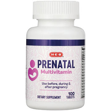 H-E-B Prenatal Multivitamin Tablets