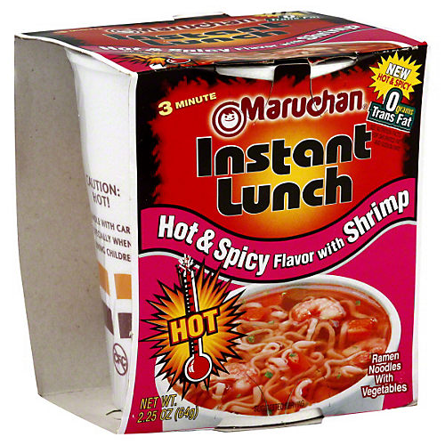 Maruchan Ramen Cup Noodles Instant- Spicy Beef And Spicy Chicken 2 Flavors  - Quantity of 6 
