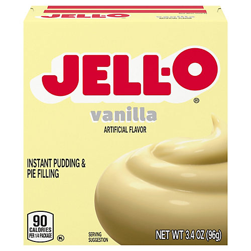 Jell-O Vanilla Instant Pudding Mix & Pie Filling, 5.1 oz. Box - Walmart.com
