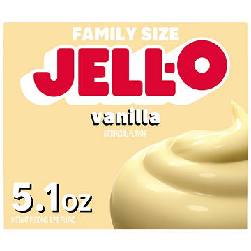 Jell-O Vanilla Instant Pudding Mix - Family Size